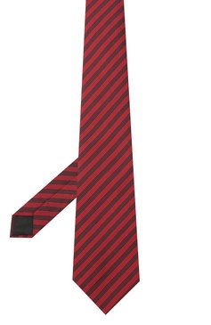 Мужской шелковый галстук LANVIN красного цвета, арт. 3166/TIE | Фото 2 (Принт: С принтом; Материал: Текстиль, Шелк)