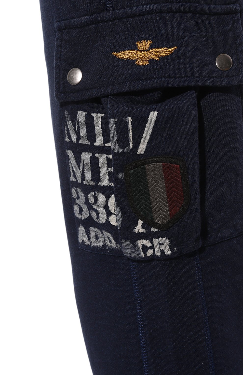 Хлопковые джоггеры Aeronautica Militare 231/PF878F498 Фото 5