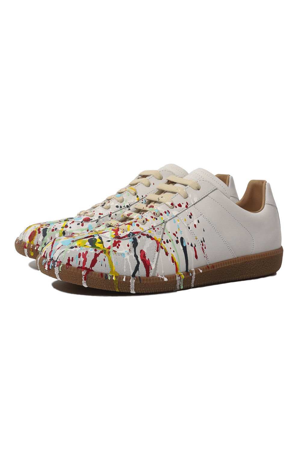 Мужские белые кожаные кеды replica MAISON MARGIELA купить в интернет ...