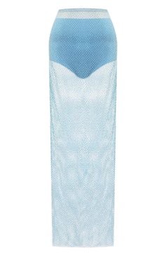Женская юбка GIUSEPPE DI MORABITO голубого цвета, арт. SS23081SK-240 | Фото 1 (Стили: Гламурный; Материал внешний: Синтетический материал; Женское Кросс-КТ: Юбка-одежда; Материал сплава: Проставлено; Материал подклада: Синтетический материал; Длина Ж (юбки, платья, шорты): Макси; Драгоценные камни: Проставлено)