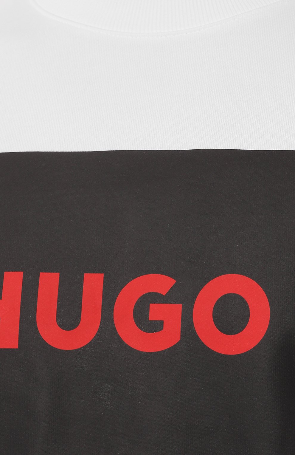 Хлопковый свитшот HUGO 50467944, цвет белый, размер 44 - фото 5