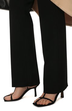 Женские текстильные босоножки jumel NEOUS черного цвета, арт. 00102G01 | Фото 3 (Материал внешний: Текстиль; Каблук высота: Высокий; Материал внутренний: Натуральная кожа; Каблук тип: Шпилька; Подошва: Плоская)