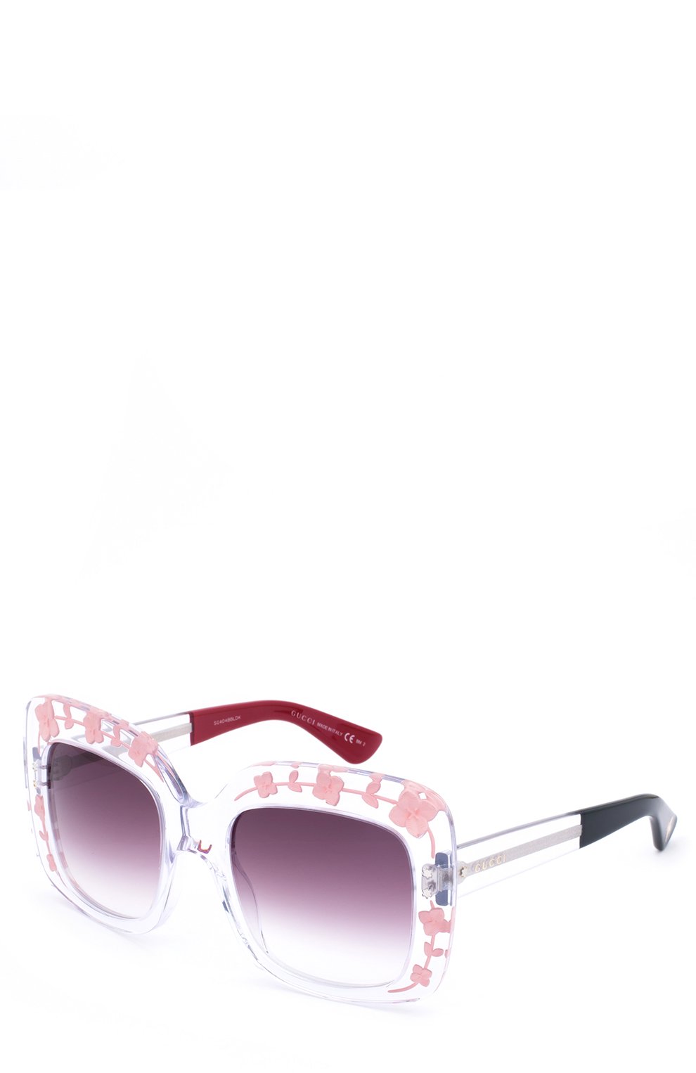 Женские солнцезащитные очки GUCCI прозрачного цвета, арт. 3863 900 J8 | Фото 1 (Материал внутренний: Не назначено; Региональные ограничения белый список (Axapta Mercury): Не проставлено; Нос: Не проставлено; Тип очков: С/з)