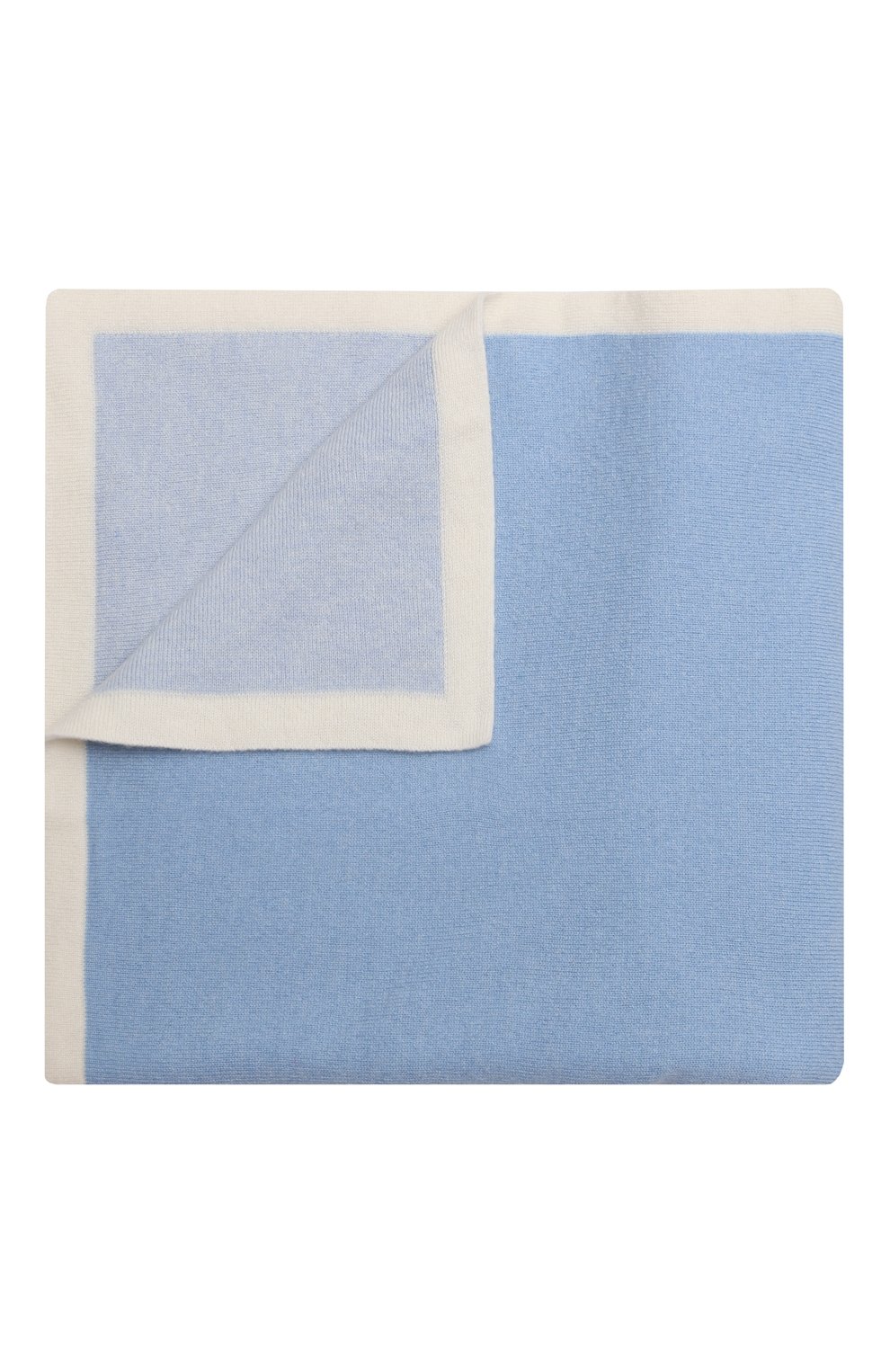Детского кашемировое одеяло BABY T голубого цвета, арт. 23AIC822C0 | Фото 1 (Материал: Текстиль, Кашемир, Шерсть; Материал сплава: Проставлено; Нос: Не проставлено)