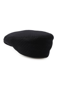 Мужская кепи из шерсти и кашемира CORNELIANI темно-синего цвета, арт. 920338-3829218 | Фото 2 (Материал: Текстиль, Шерсть; Материал сплава: Проставлено; Нос: Не проставлено)