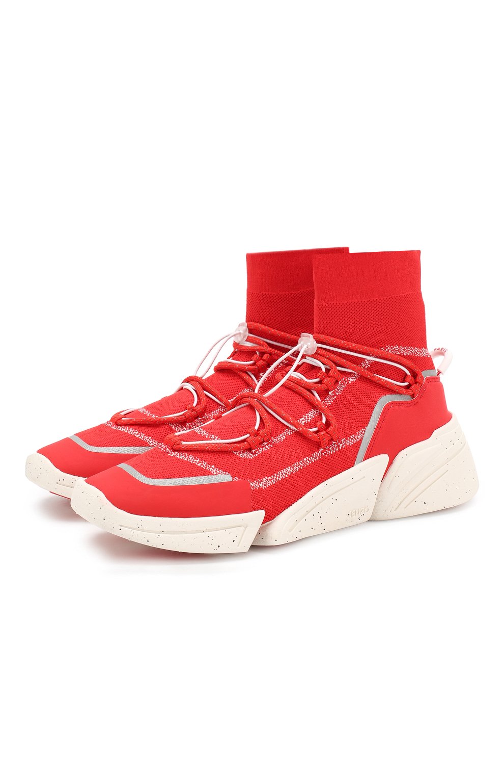 Мужские красные текстильные кроссовки k-sock KENZO купить в интернет ...