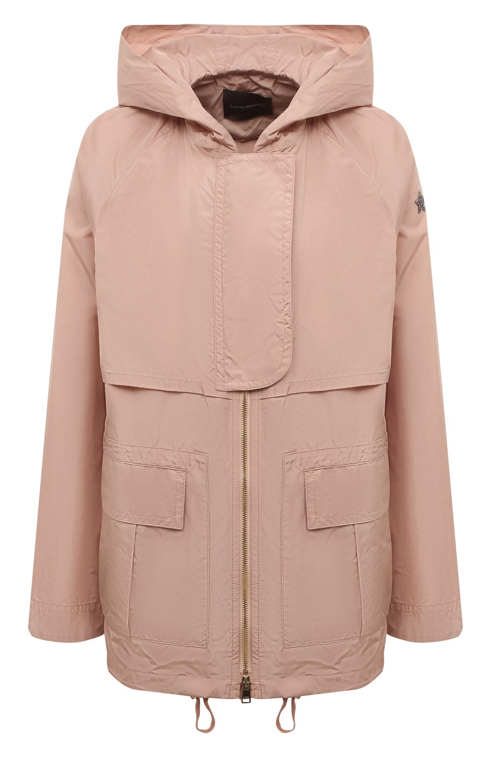 Женская куртка LORENA ANTONIAZZI светло-розового цвета, арт. E23230W16A/3266 | Фото 1 (Кросс-КТ: Куртка; Рукава: Длинные; Материал внешний: Синтетический материал; Материал сплава: Проставлено; Драгоценные камни: Проставлено; Длина (верхняя одежда): Короткие; Стили: Кэжуэл)