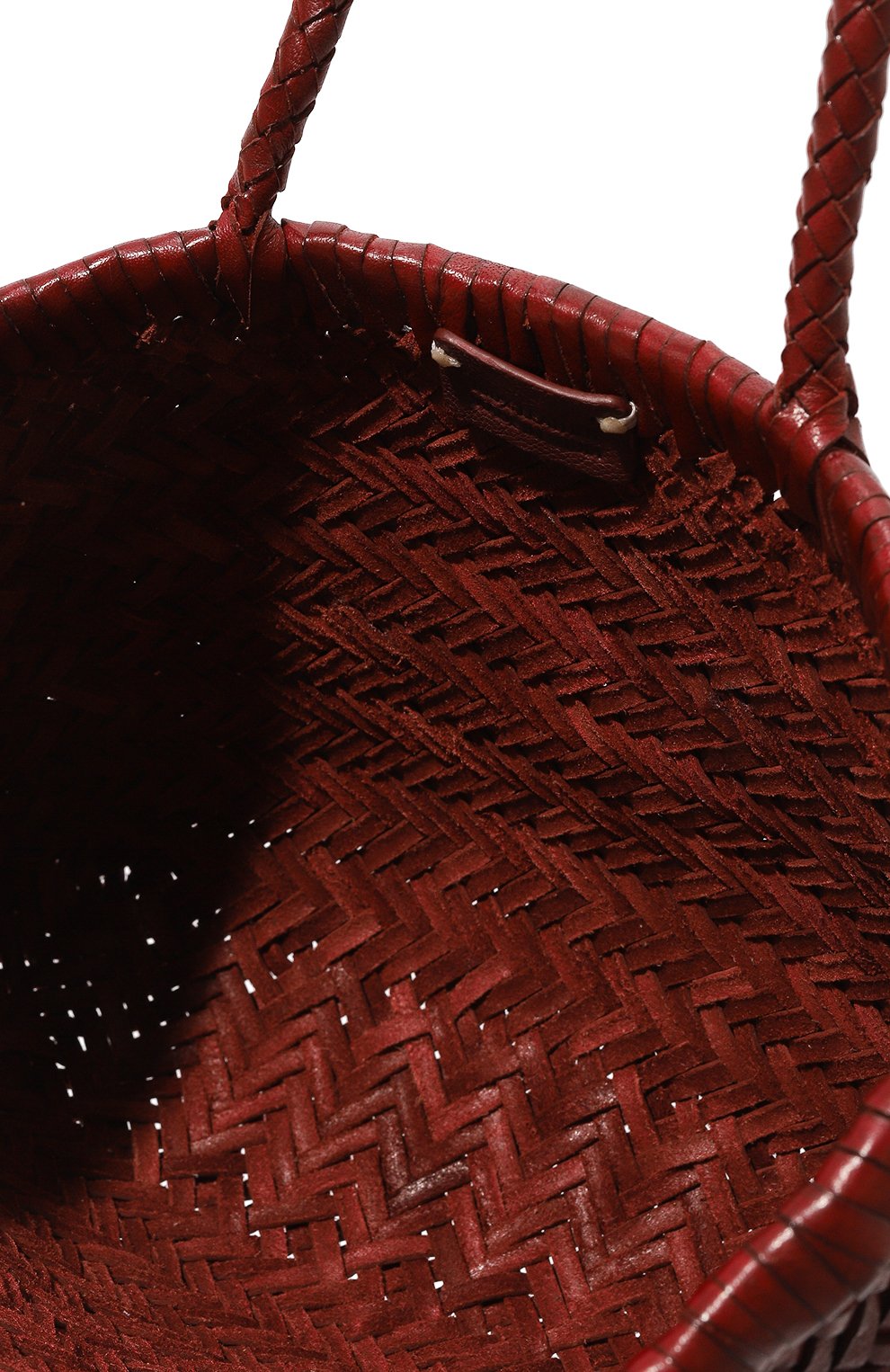Женский сумка-тоут gora mini DRAGON DIFFUSION бордового цвета, арт. 8809 | Фото 5 (Сумки-технические: Сумки-шопперы; Материал: Натуральная кожа; Материал сплава: Проставлено; Размер: mini; Драгоценные камни: Проставлено)