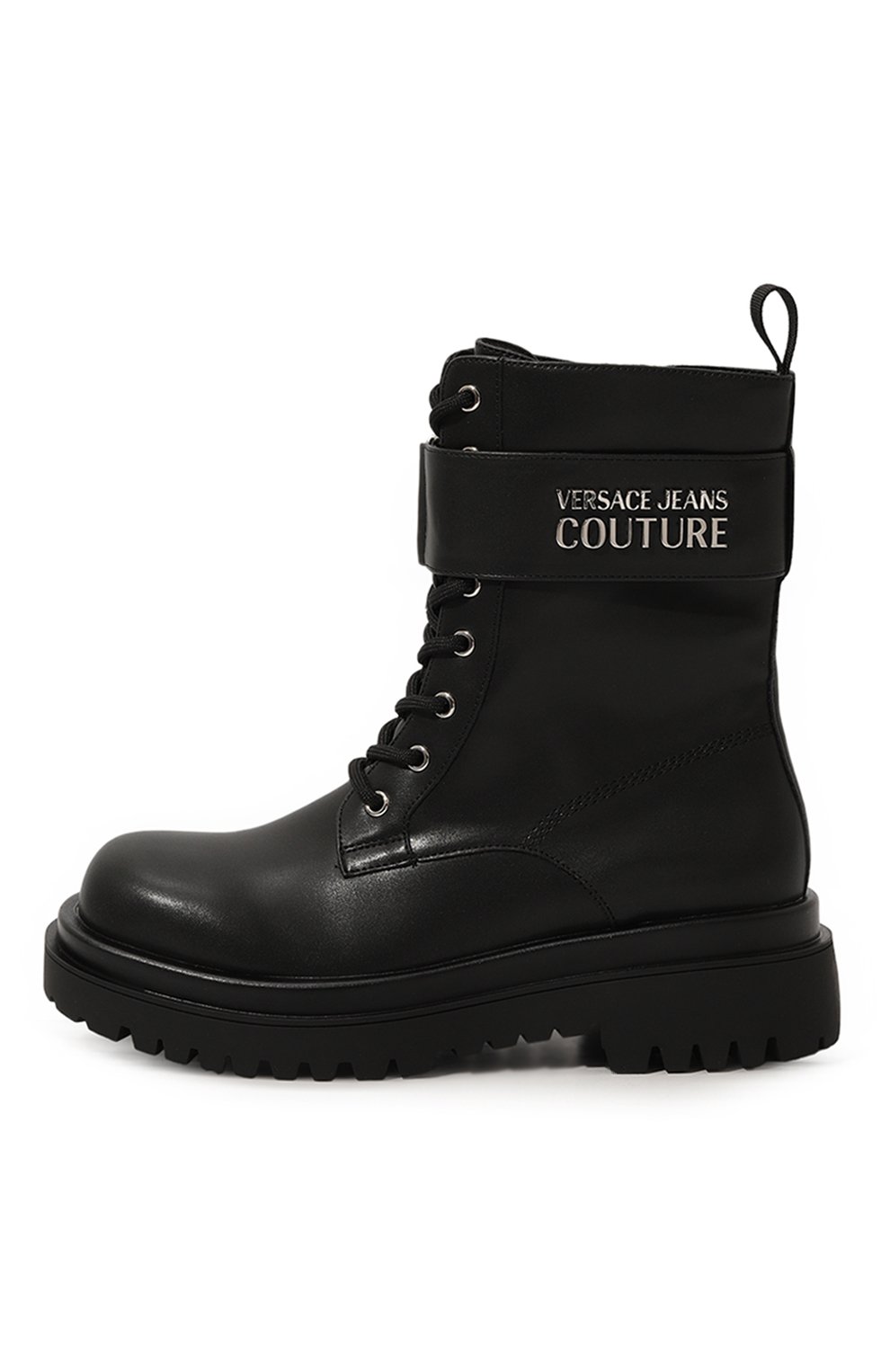 Женские черные ботинки VERSACE JEANS COUTURE купить в интернет-магазинеЦУМ, арт. 75VA3S64/71570