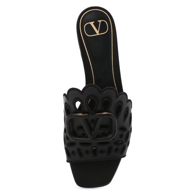 фото Кожаные шлепанцы vlogo signature valentino