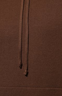 Мужского кашемировое худи CANESSA коричневого цвета, арт. EMKQ001 FK0001T | Фото 8 (Принт: Без принта; Материал внешний: Кашемир; Мужское Кросс-КТ: Худи-одежда; Стили: Спорт-шик)