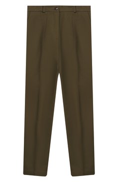 Детские брюки ALEXANDER TEREKHOV хаки цвета, арт. KIDSP020/3023.506/S20 | Фото 1 (Девочки Кросс-КТ: Брюки-одежда)