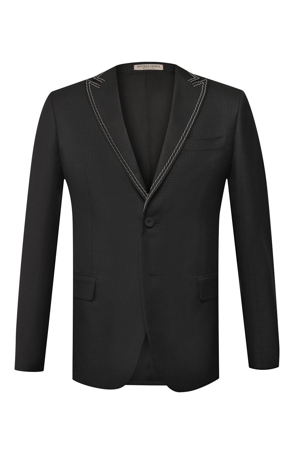 Однобортный пиджак из смеси шерсти и вискозы Bottega Veneta 531843/VESV1