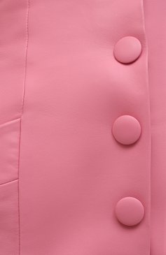 Женская кожаная юбка BALMAIN розового цвета, арт. VF14086/L062 | Фото 5 (Стили: Гламурный; Длина Ж (юбки, платья, шорты): Мини; Региональные ограничения белый список (Axapta Mercury): RU; Женское Кросс-КТ: Юбка-одежда; Материал внешний: Натуральная кожа; Материал подклада: Вискоза)