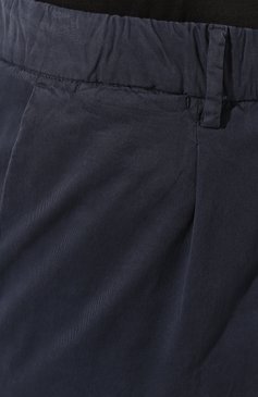 Мужские брюки CORNELIANI синего цвета, арт. 914EB6-3120139 | Фото 5 (Силуэт М (брюки): Чиносы; Длина (брюки, джинсы): Стандартные; Случай: Повседневный; Материал сплава: Проставлено; Материал внешний: Хлопок, Лиоцелл, Растительное волокно; Драгоценные камни: Проставлено; Стили: Кэжуэл)