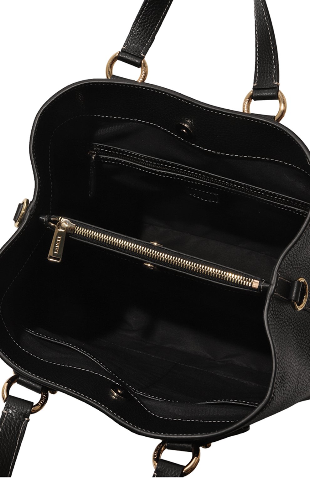 Женская сумка neo izy medium LANCEL черного цвета, арт. A12134 | Фото 5 (Сумки-технические: Сумки top-handle; Размер: medium; Материал: Натуральная кожа)