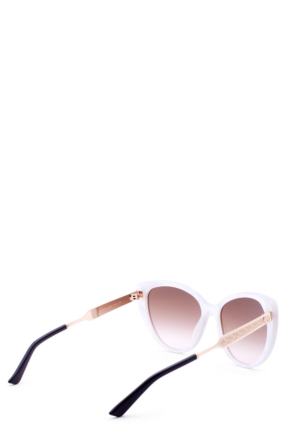 Женские солнцезащитные очки GUCCI белого цвета, арт. 3804 U29 | Фото 3 (Материал внутренний: Не назначено; Региональные ограничения белый список (Axapta Mercury): Не проставлено; Нос: Не проставлено; Тип очков: С/з)