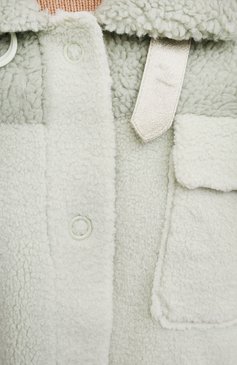 Женская куртка VEGANCODE светло-зеленого цвета, арт. BJ18095 | Фото 5 (Кросс-КТ: Куртка; Рукава: Длинные; Материал внешний: Синтетический материал; Длина (верхняя одежда): Короткие; Стили: Кэжуэл)