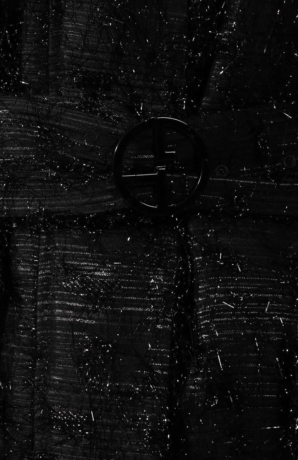 Женская куртка с меховой отделкой GIORGIO ARMANI черного цвета, арт. 9WH0C030/T01EH | Фото 5 (Кросс-КТ: Куртка, Утепленный; Материал внешний: Шерсть, Синтетический материал; Рукава: Длинные; Материал сплава: Проставлено; Материал подклада: Синтетический материал; Драгоценные камни: Проставлено; Длина (верхняя одежда): Короткие; Статус проверки: Проверена категория)