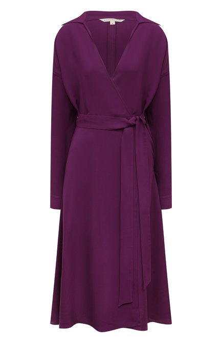 С чем сочетать фиолетовое платье?