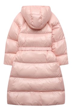 Детская пуховое пальто EMPORIO ARMANI розового цвета, арт. 6K3L08/1NWPZ | Фото 2 (Девочки-школьная форма: Верхняя одежда; Кросс-КТ: Зима; Дево чки Кросс-КТ: Пуховик-верхняя одежда; Рукава: Длинные; Материал внешний: Синтетический материал; Материал сплава: Проставлено; Материал подклада: Синтетический материал; Драгоценные камни: Проставлено; Материал утеплителя: Пух и перо; Ростовка одежда: 10 - 11 лет | 140 - 146см, 13 - 15 лет | 158 см, 16 лет | 164 см, 4 года | 104 см, 5 лет | 110 см, 6 лет | 116 см, 7 лет | 122 см, 8 лет | 128 см)