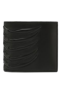 Мужской кожаное портмоне ALEXANDER MCQUEEN черного цвета, арт. 550833/AS000 | Фото 1 (Материал: Натуральная кожа)