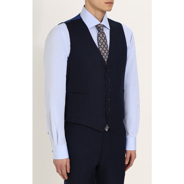 фото Шерстяной костюм-тройка kiton