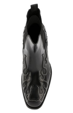 Мужские кожаные челси ALEXANDER MCQUEEN черного цвета, арт. 586179/WHKE3 | Фото 5 (Материал внутренний: Натуральная кожа; Материал утеплителя: Без утеплителя; Статус проверки: Проверено, Проверена категория; Подошва: Плоская; Мужское Кросс-КТ: Сапоги-обувь, Челси-обувь)