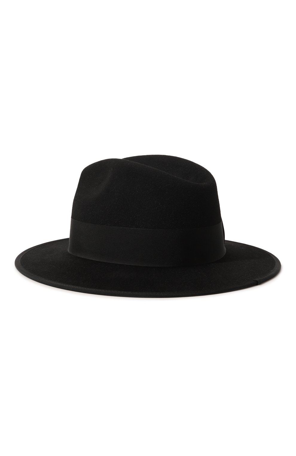 Женская фетровая шляпа GUCCI черного цвета, арт. 628551 4HK71 | Фото 3 (Материал: Текстиль, Шерсть; Материал сплава: Проставлено; Нос: Не проставлено)