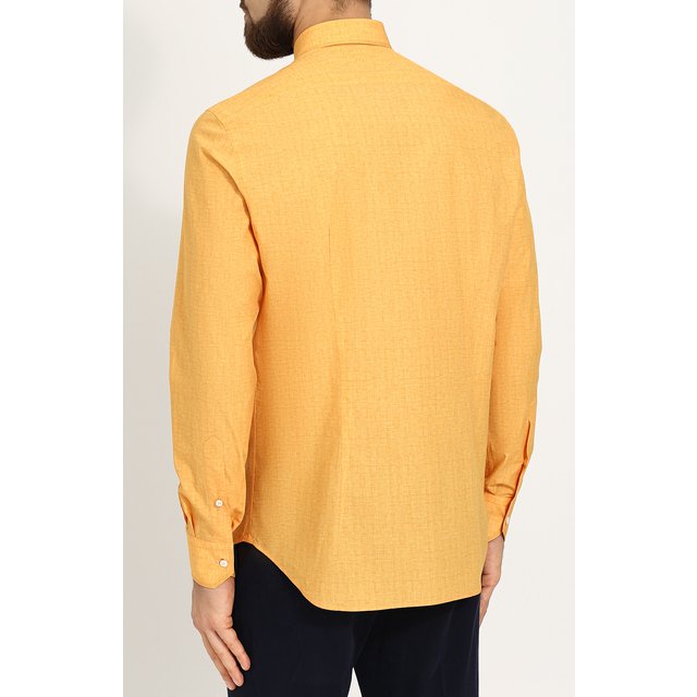 фото Хлопковая рубашка с воротником кент zilli