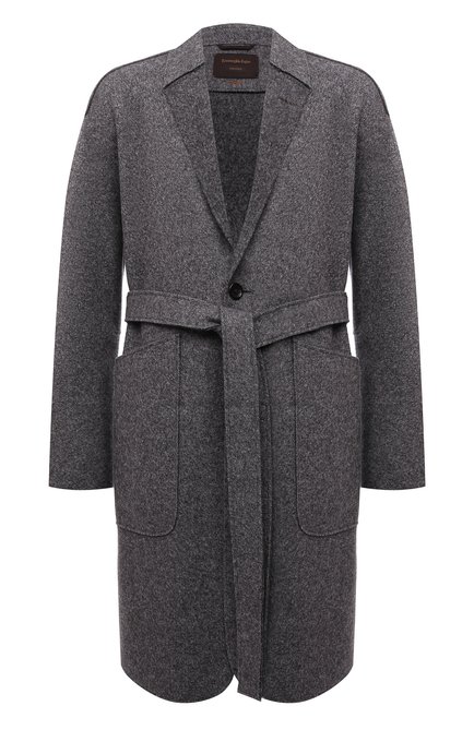 Мужской пальто из кашемира и шерсти ZEGNA COUTURE серого цвета по цене 542000 руб., арт. 287016/4D26N0 | Фото 1