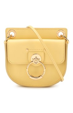 Женская сумка tess mini CHLOÉ желтого цвета, арт. CHC20UP501A37 | Фото 5 (Сумки-технические: Сумки через плечо; Материал: Натуральная кожа; Размер: mini; Ремень/цепочка: На ремешке)