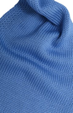 Детский шерстяной шарф CATYA голубого цвета, арт. 327726 | Фото 2 (Материал: Текстиль, Шерсть; Материал сплава: Проставлено; Нос: Не проставлено)