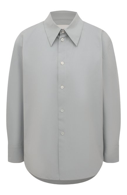 Женская хлопковая рубашка JIL SANDER серого цвета по цене 59950 руб., арт. J02DL0002/J45146 | Фото 1