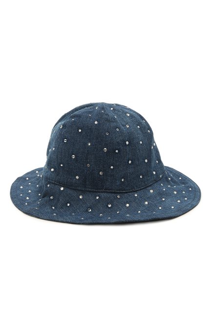 Детская шляпа MONNALISA голубого цвета, арт. 797005 | Фото 2 (Материал: Хлопок, Текстиль; Региональные ограничения белый список (Axapta Mercury): RU)