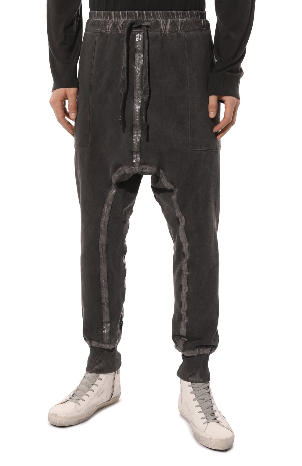 Хлопковые джоггеры Isaac Sellam  LC/PANTS BANDE-M0LLET0N H23 Фото 3