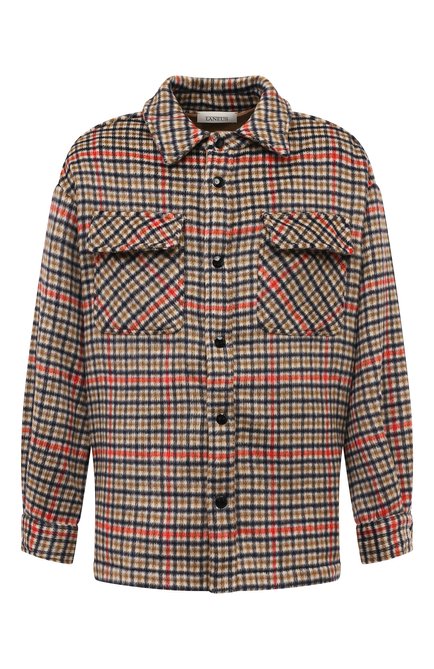 Мужская шерстяная куртка-рубашка LANEUS разноцветного цвета по цене 114500 руб., арт. CMU53 | Фото 1