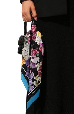 Женский шелковый шарф-бандо DOLCE & GABBANA разноцветного цвета, арт. FS215A/GDAY0 | Фото 3 (Материал: Текстиль, Шелк; Материал сплава: Проставлено; Нос: Не проставлено)