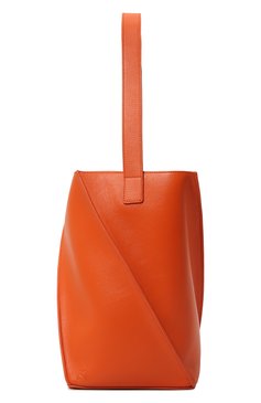 Женский сумка-тоут swirl YUZEFI оранжевого цвета, арт. YUZSS23-HB-ST-L007 | Фото 4 (Сумки-технические: Сумки top-handle; Размер: medium; Материал: Натуральная кожа; Материал сплава: Проставлено; Драгоценные камни: Прос тавлено)
