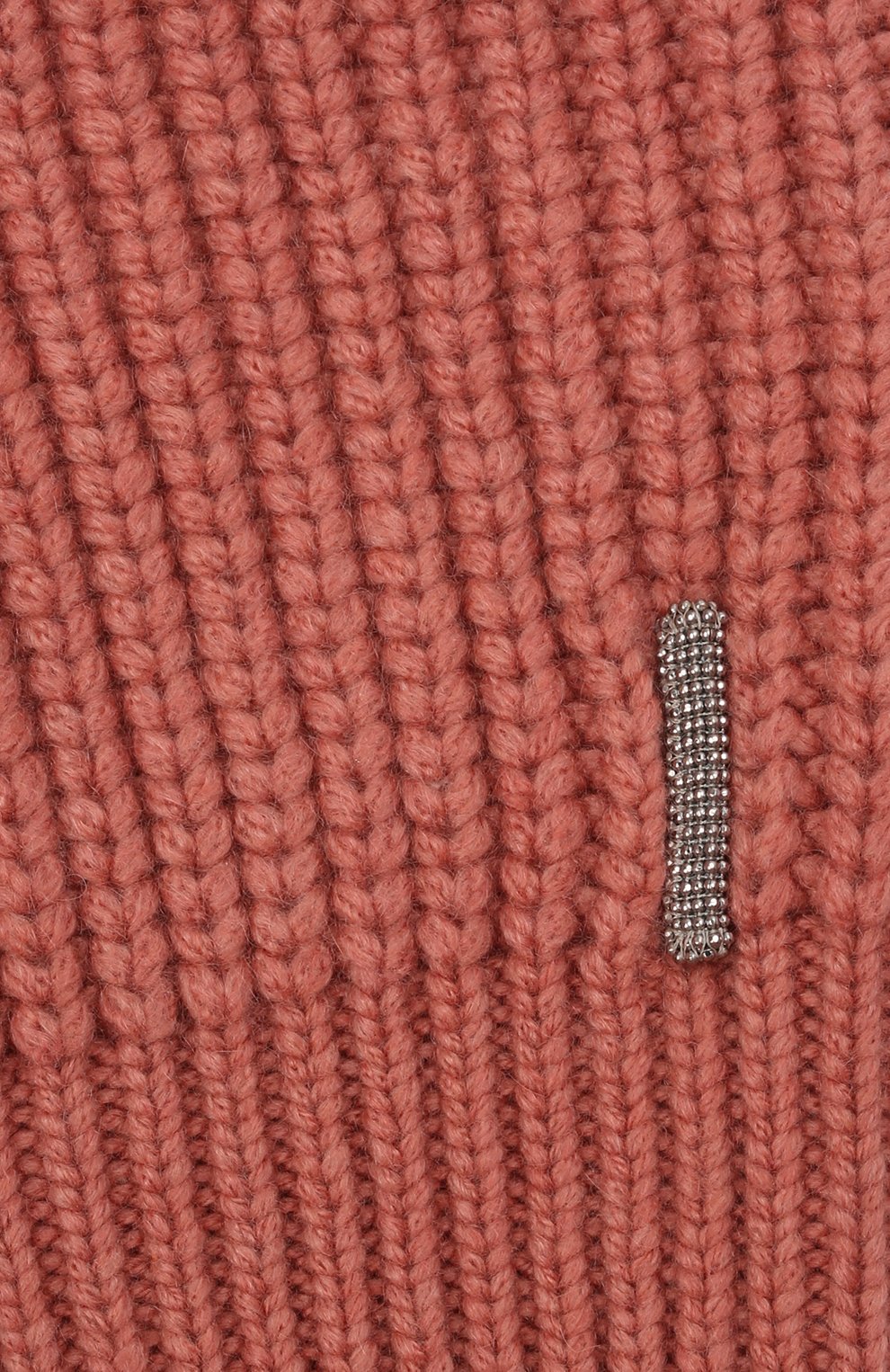 Детского кашемировая шапка BRUNELLO CUCINELLI розового цвета, арт. B52M50299C | Фото 3 (Материал: Текстиль, Кашемир, Шерсть; Материал сплава: Проставлено; Нос: Не проставлено)