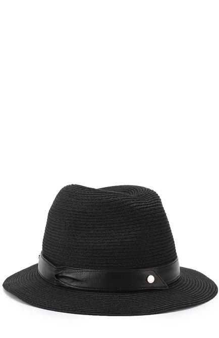 Женская шляпа с лентой INVERNI черного цвета, арт. 3765CC | Фото 1 (Материал: Растительное волокно; Статус проверки: Проверено, Проверена категория)