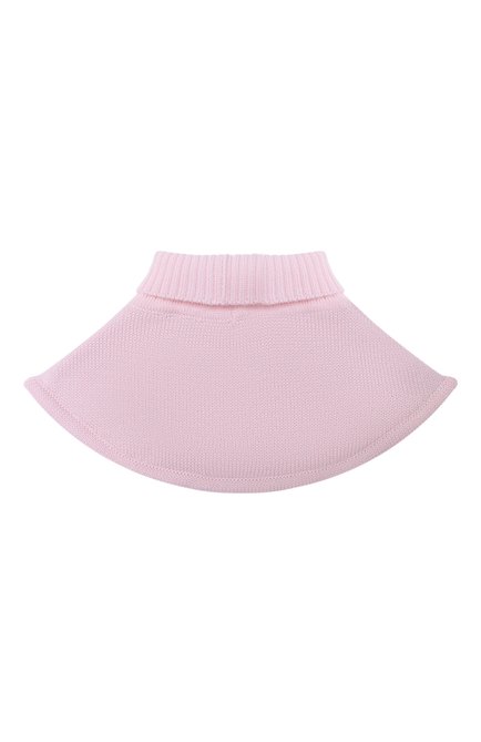 Детский шерстяной шарф-воротник CATYA розового цвета, арт. 024791/1 | Фото 2 (Материал: Шерсть, Текстиль; Региональные ограничения белый список (Axapta Mercury): RU)
