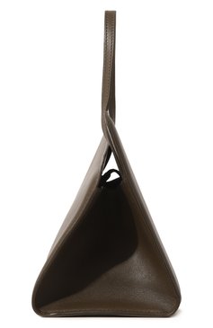 Женский сумка-тоут slant YUZEFI коричневого цвета, арт. YUZAW22-HB-SLC-36 | Фото 4 (Сумки-технические: Сумки-шопперы; Размер: medium; Материал: Натуральная кожа; Ремень/цепочка: На ремешке)