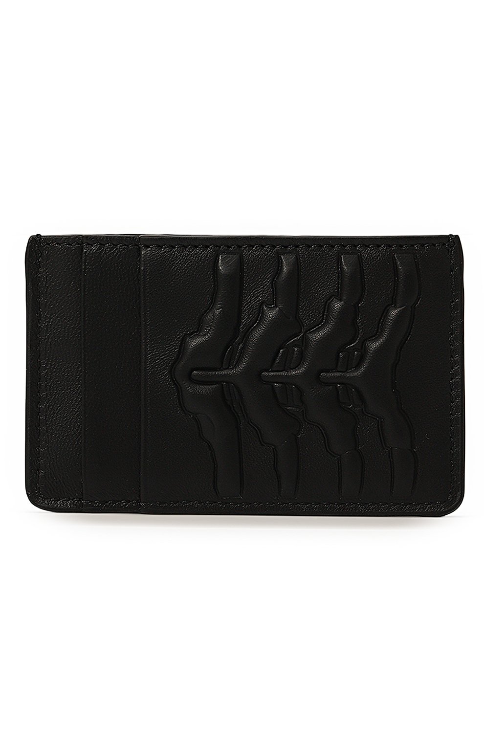 Мужской кожаный футляр для кредитных карт ALEXANDER MCQUEEN черного цвета, арт. 550832/AS0A0 | Фото 1 (Материал: Натуральная кожа; Материал сплава: Проставлено; Нос: Не проставлено)