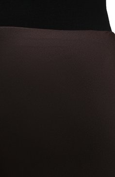 Женская шелковая юбка TOTÊME темно-коричневого цвета, арт. 211-321-731 | Фото 5 (Материал внешний: Шелк; Женское Кросс-КТ: Юбка-карандаш, Юбка-одежда; Региональные ограничения белый список (Axapta Mercury): RU; Длина Ж (юбки, платья, шорты): Миди)
