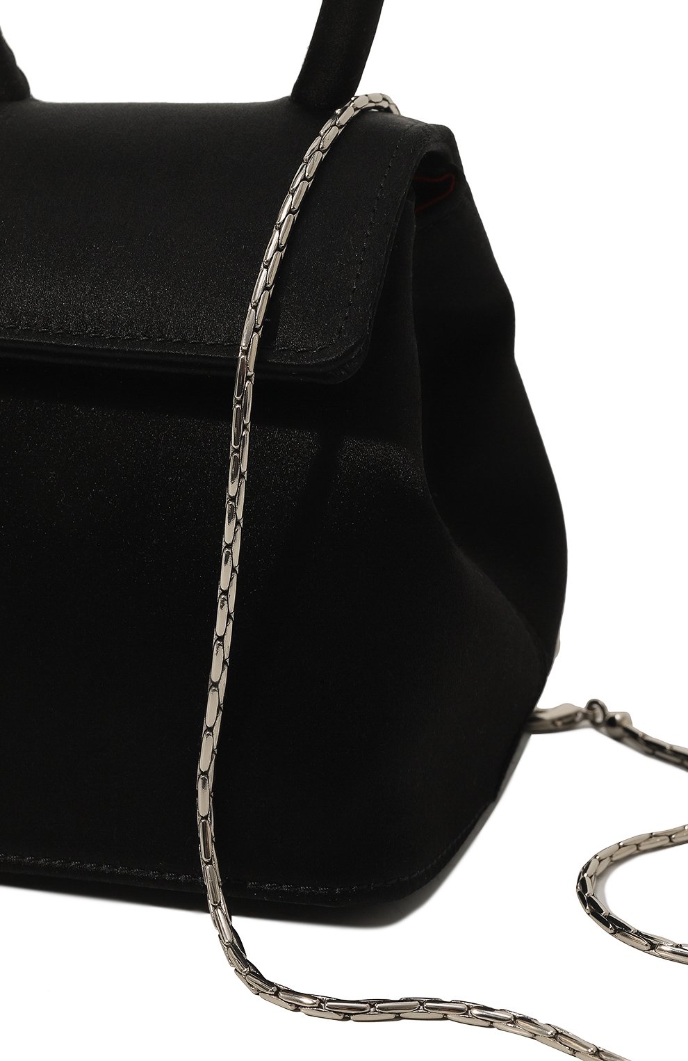 Женская сумка liza mini RUBEUS MILANO черного цвета, арт. 014/18DML600 | Фото 3 (Сумки-технические: Сумки top-handle; Размер: mini; Ремень/цепочка: На ремешке; Материал: Текстиль)