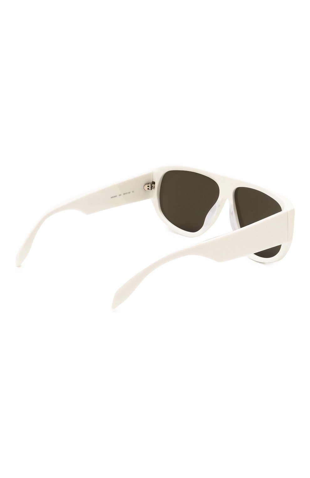 Женские солнцезащитные очки ALEXANDER MCQUEEN белого цвета, арт. AM0386S 003 | Фото 5 (Кросс-КТ: С/з-унисекс; Материал: Пластик; Тип очков: С/з; Очки форма: Маска; Оптика Гендер: оптика-унисекс)