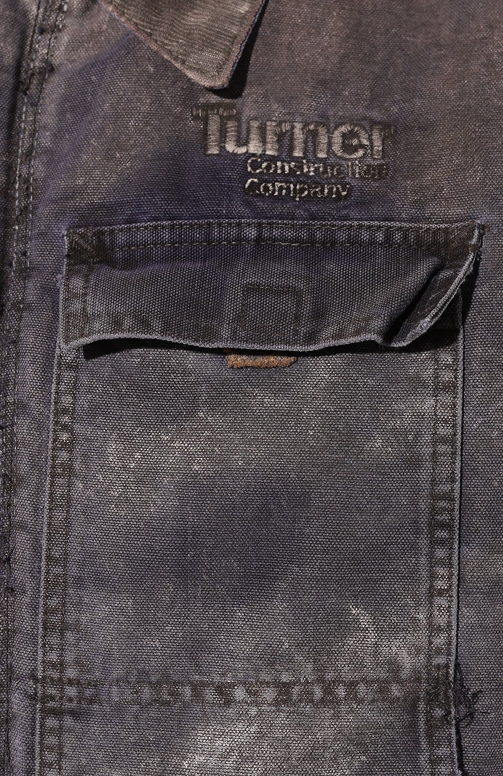 Мужская джинсовая куртка NOTSONORMAL темно-серого цвета, арт. S3-VWJ01 | Фото 5 (Кросс-КТ: Куртка, Деним; Рукава: Длинные; Стили: Гранж; Материал сплава: Проставлено; Материал внешний: Хлопок, Деним; Драгоценные камни: Проставлено; Длина (верхняя одежда): Короткие)