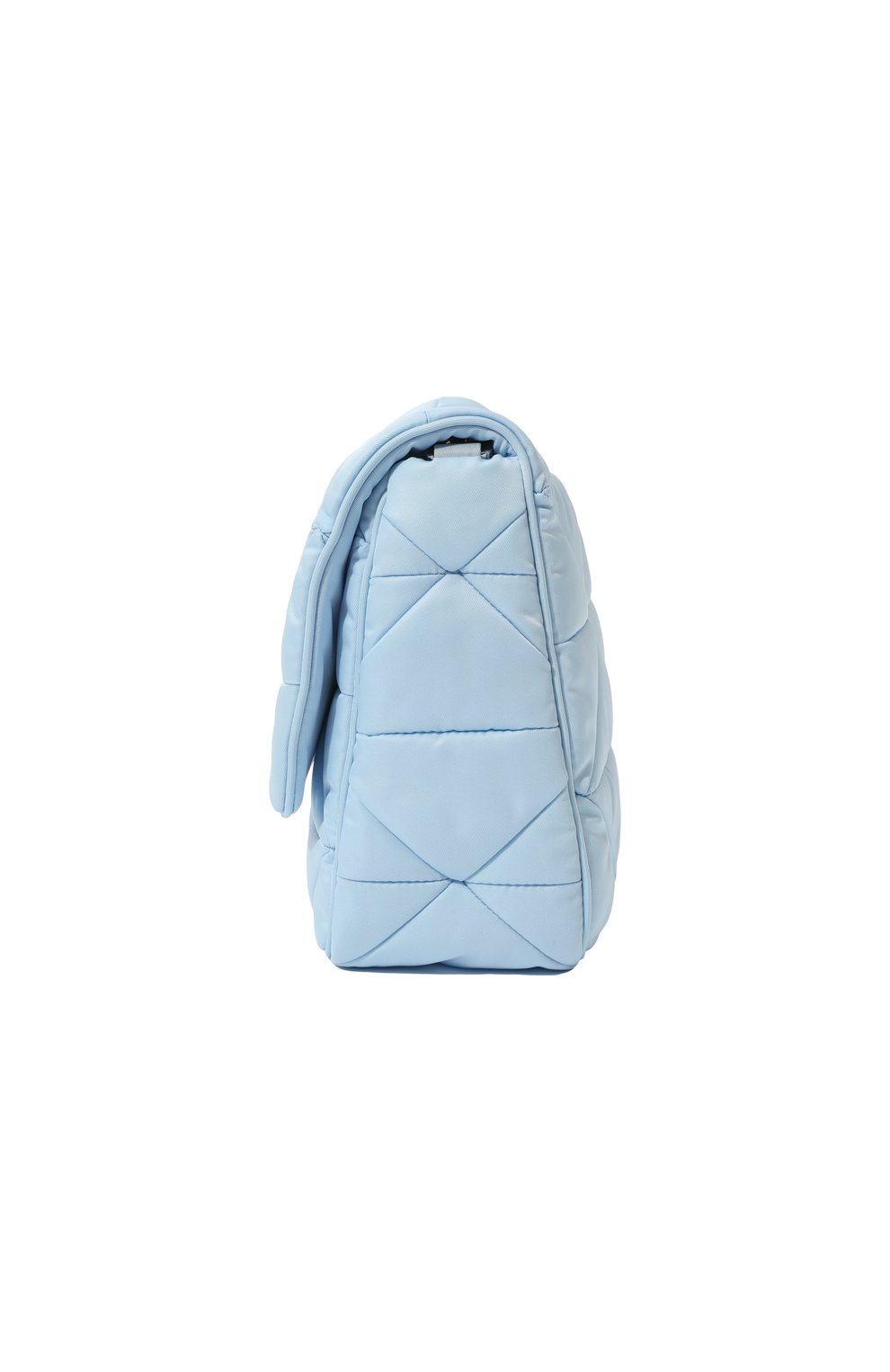 Женская сумка re-nylon PRADA голубого цвета, арт. 1BD290-RDJN-F0076-O1O | Фото 4 (Сумки-технические: Сумки через плечо; Материал: Натуральная кожа; Ремень/цепочка: На ремешке; Размер: small)