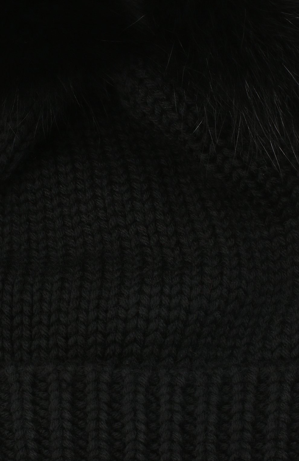 Детского шерстяная шапка с меховыми помпонами WOOLRICH черного цвета, арт. CFWKAC0078FR/UF0096 | Фото 3 (Материал: Текстиль, Шерсть)